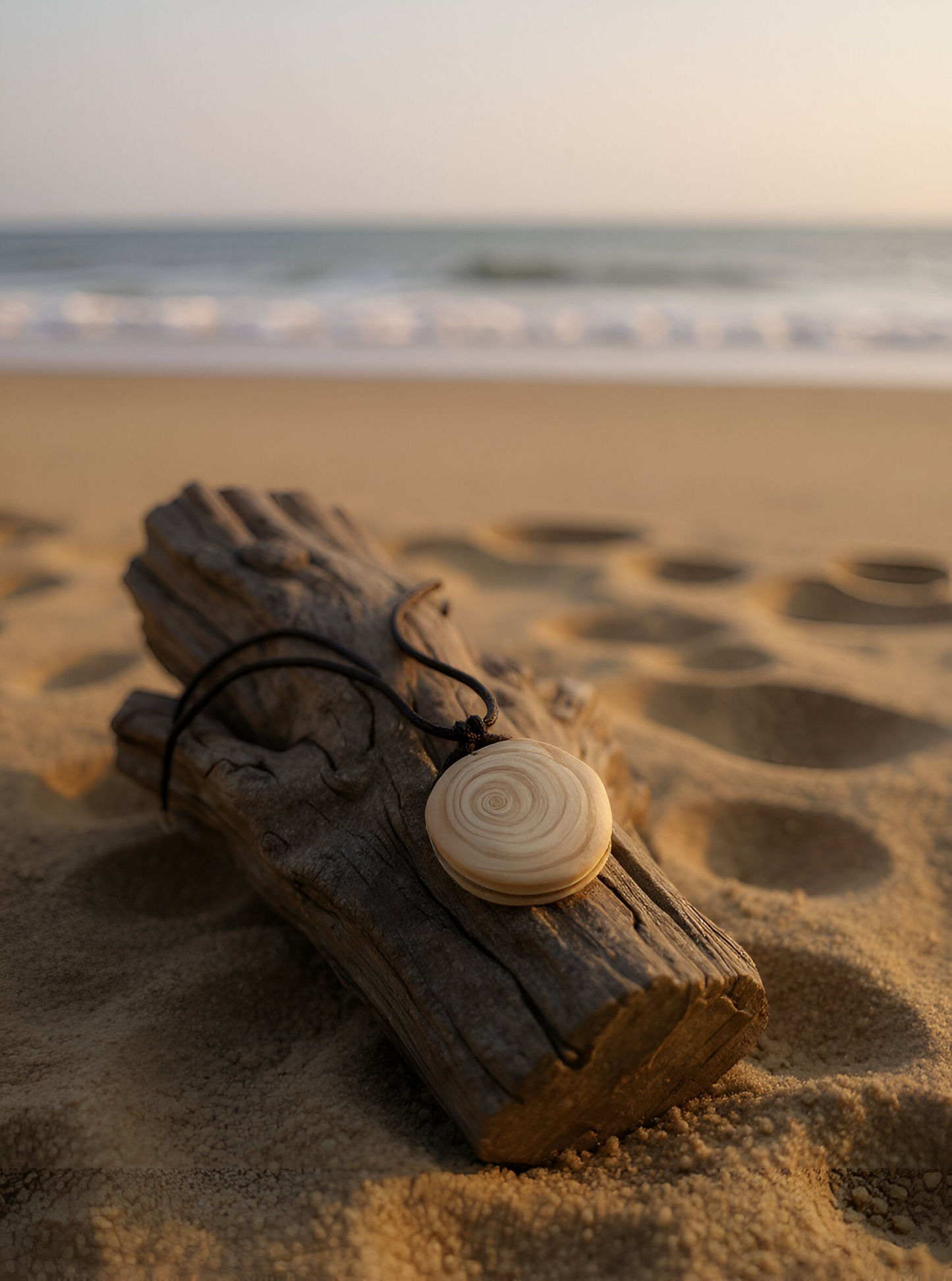 🌿 Organic Cedar Fidget Necklace | Hand-Carved Pendant for Tactile Calm & Grounding