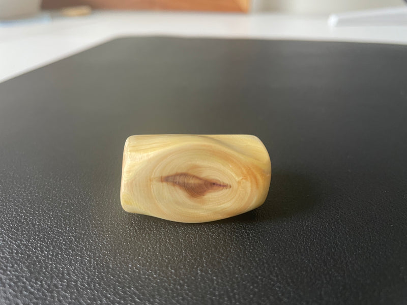 Ember Vein iridescent cedar fidget with dramatic patterns