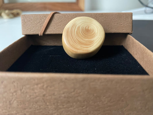 🪵 Organic Cedar Thumbprint Fidget